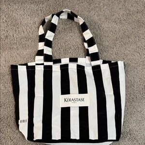 Kerastase Black and White Tote Bag